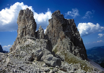 Photo Felsspitzen in den Dolomiten
